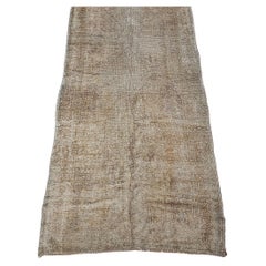 Alfombra ancha turca vintage de Oushak con dibujo integral