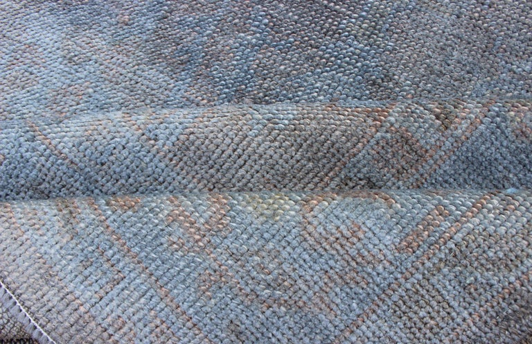 Vintage Turkish Over-Dyed Rug with Blue with Faded Brown For Sale at ...