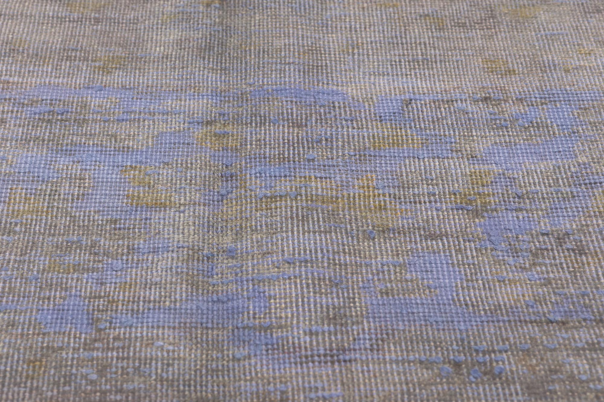Vintage Turkish Overdyed Rug, French Industrial Meets Modern Boho Chic In Distressed Condition For Sale In Dallas, TX