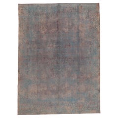 Used Turkish Overdyed Rug, Industrial Boho Meets Chic City Loft