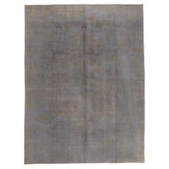 Vintage Turkish Overdyed Rug, The Brutalist Movement Meets Modern Industrial