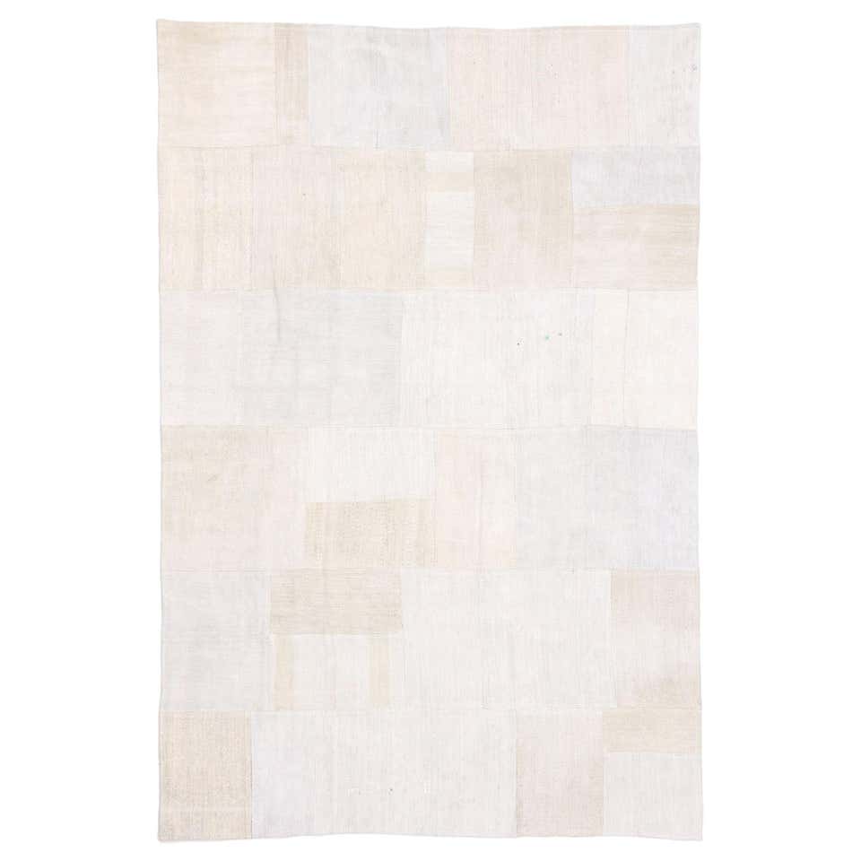 Vintage Turkish Patchwork Kilim Rug with Mid-Century Modern Style ...