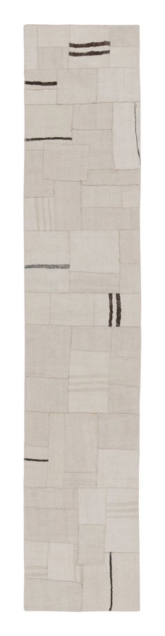 Vintage Turkish Patchwork Kilim Runner with Geometric Design - Rug & Kilim