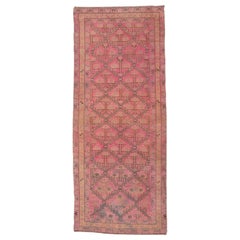 Alfombra Corredera Vintage Turca Rosa Sivas, Todo Campo