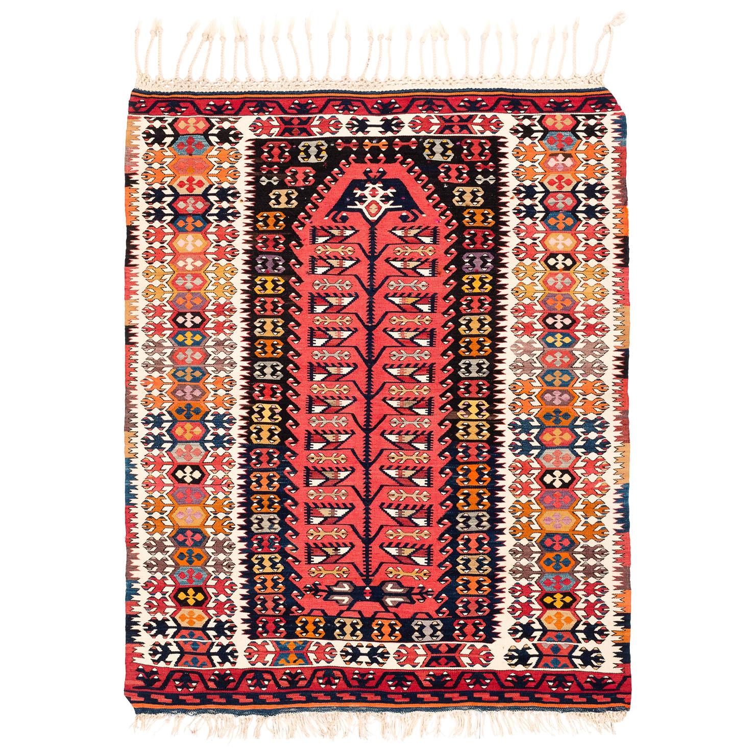 Vintage Turkish Prayer Kilim