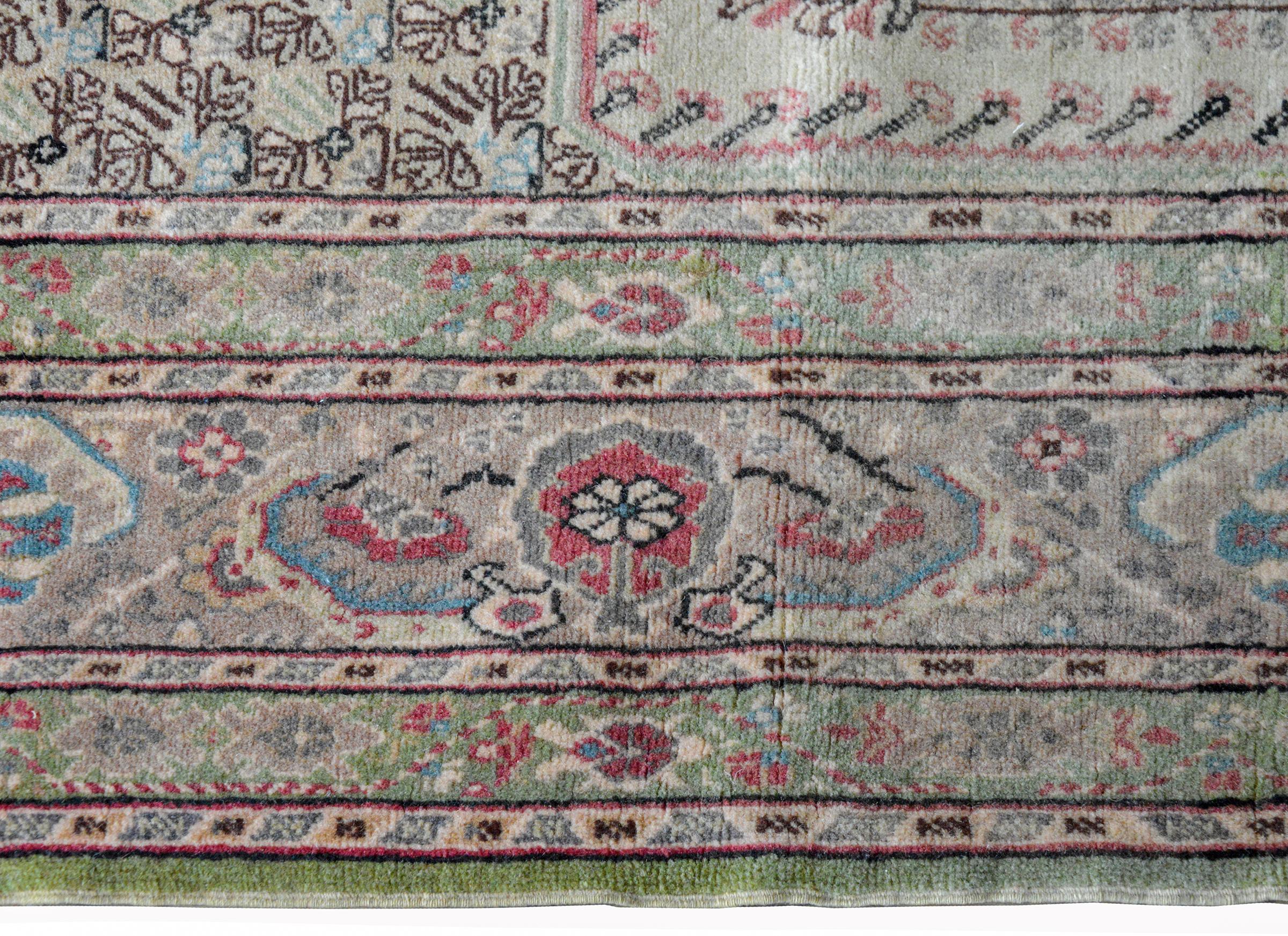 Wool Vintage Turkish Prayer Rug For Sale