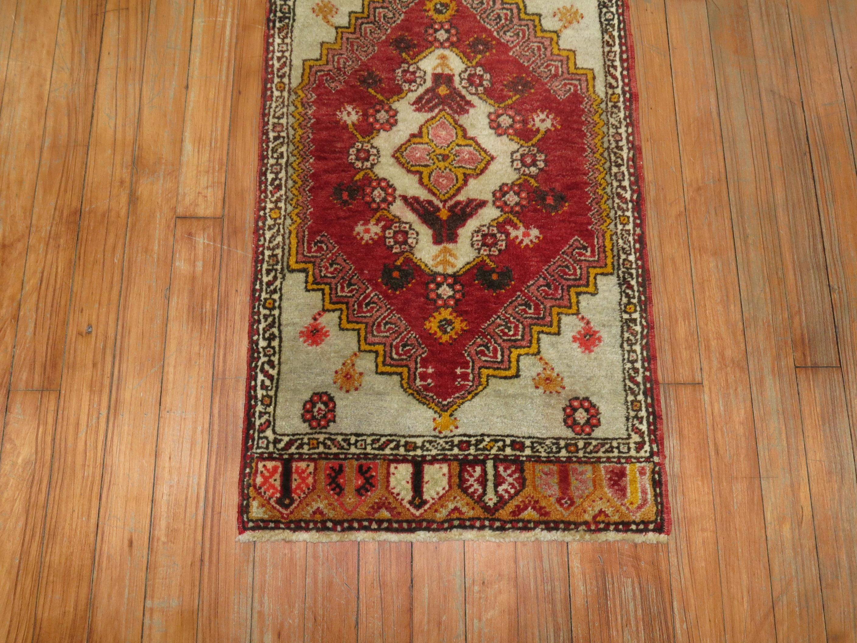 Tabriz Vintage Turkish Red Mat