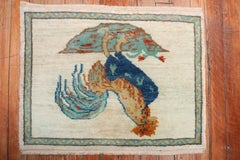 Vintage Turkish Rooster Rug