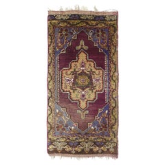 Tappeto turco vintage 1'8'' x 3'9''