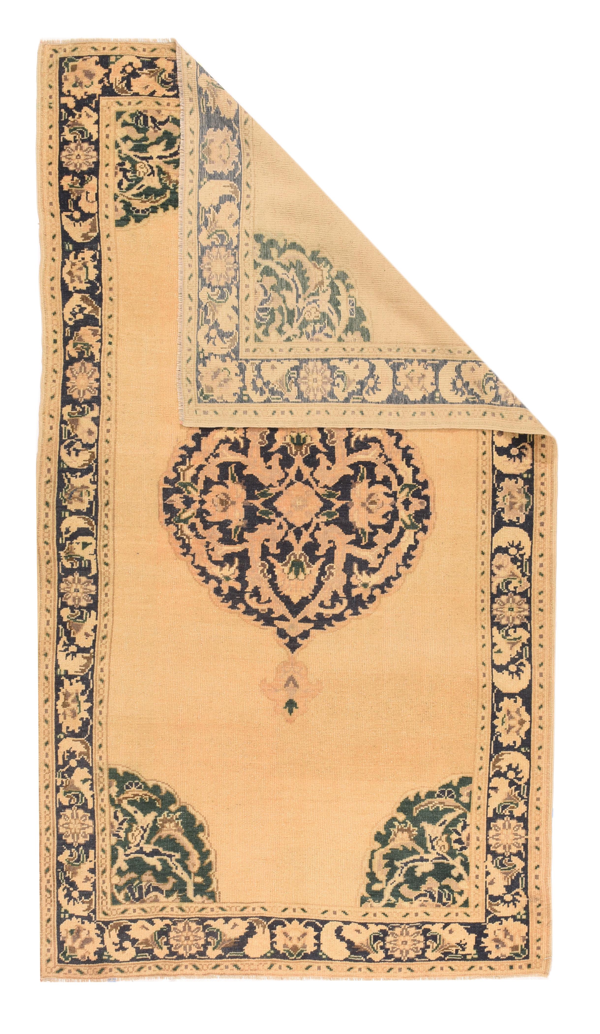 Vintage Turkish rug 4'4'' x 7'9''.