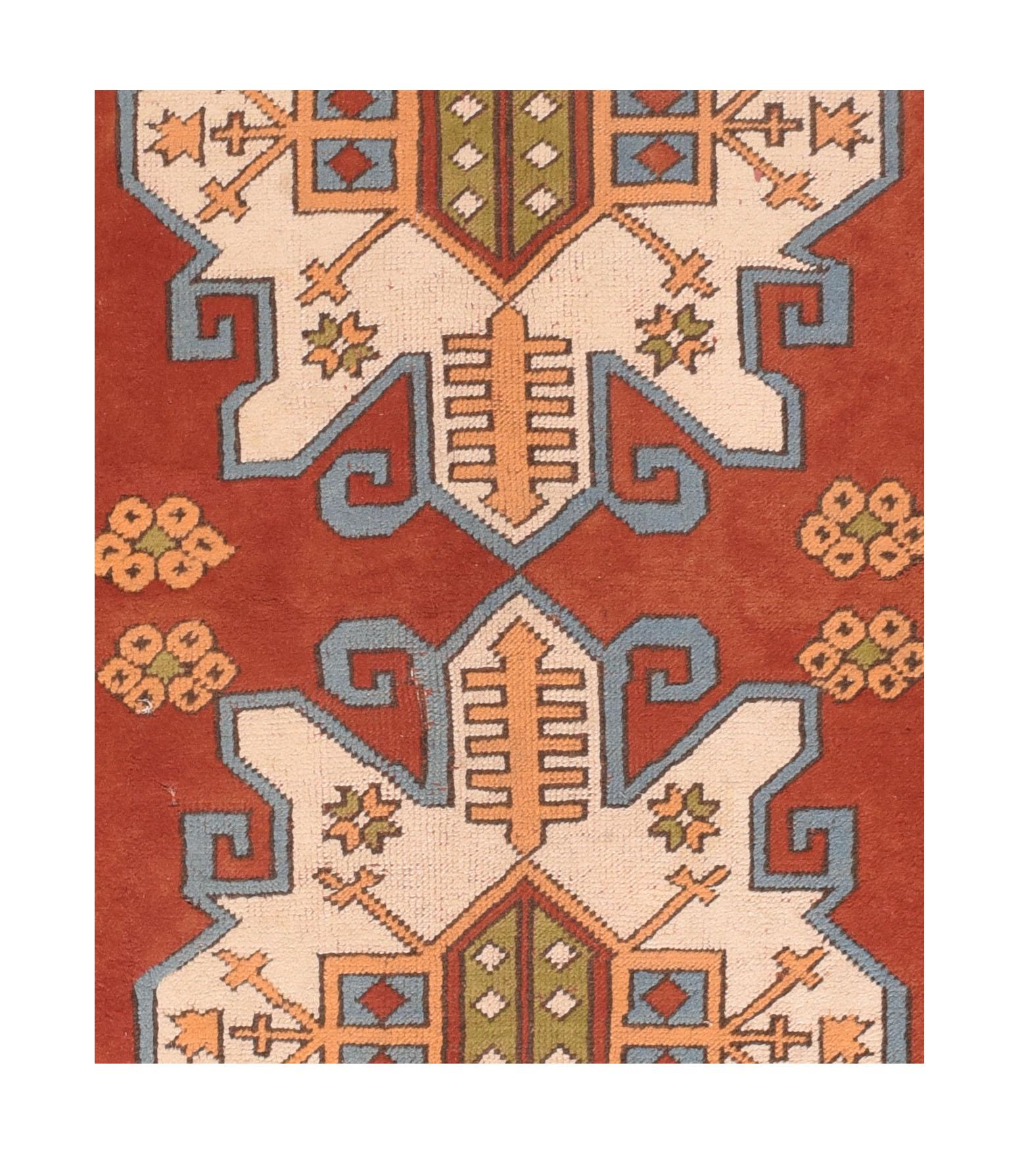 Türkischer Teppich im Vintage-Stil 4'5'' x 6'7'' im Zustand „Gut“ im Angebot in New York, NY