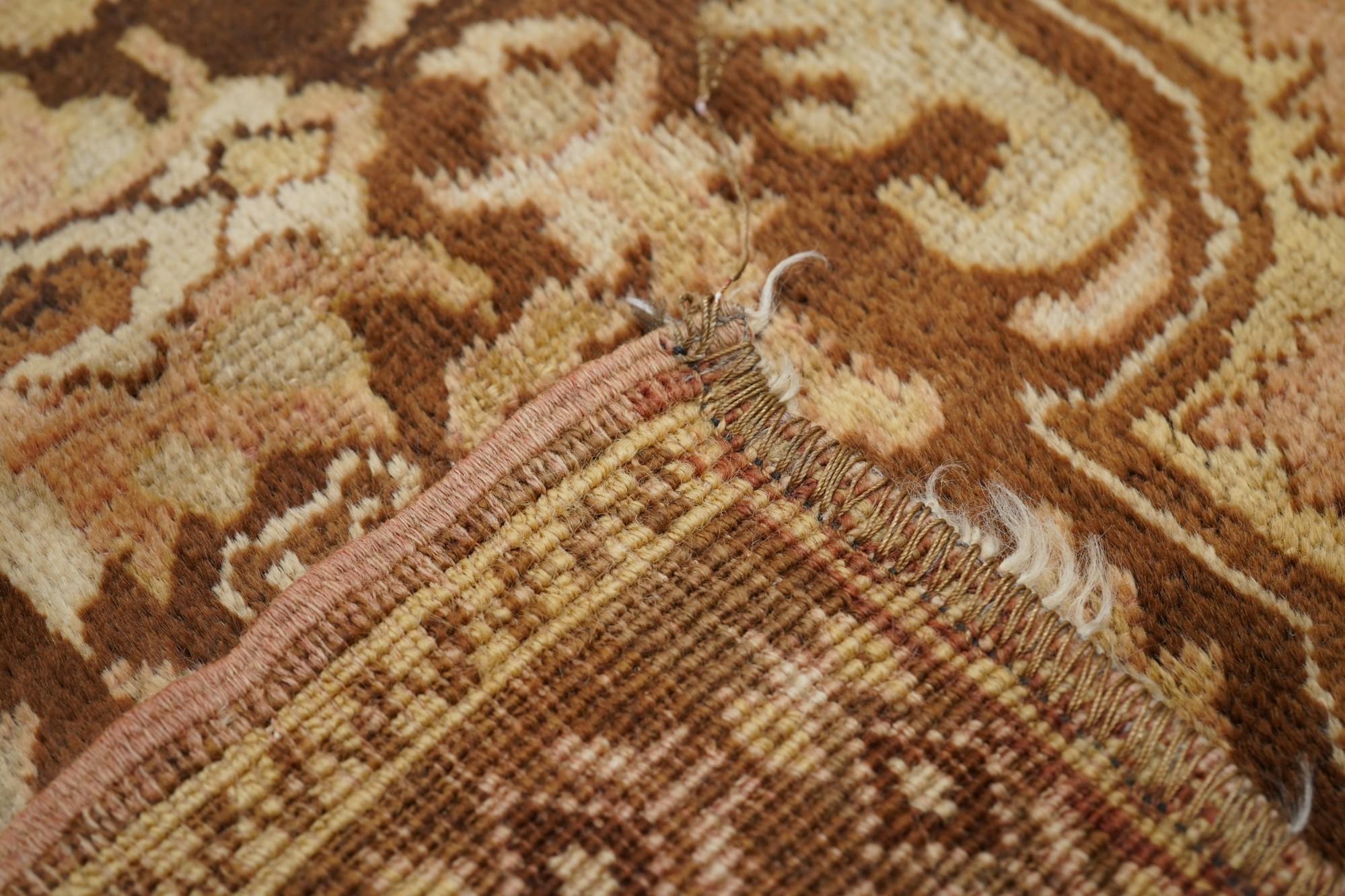 Vintage Turkish Rug 4'6'' x 6'5'' For Sale 6