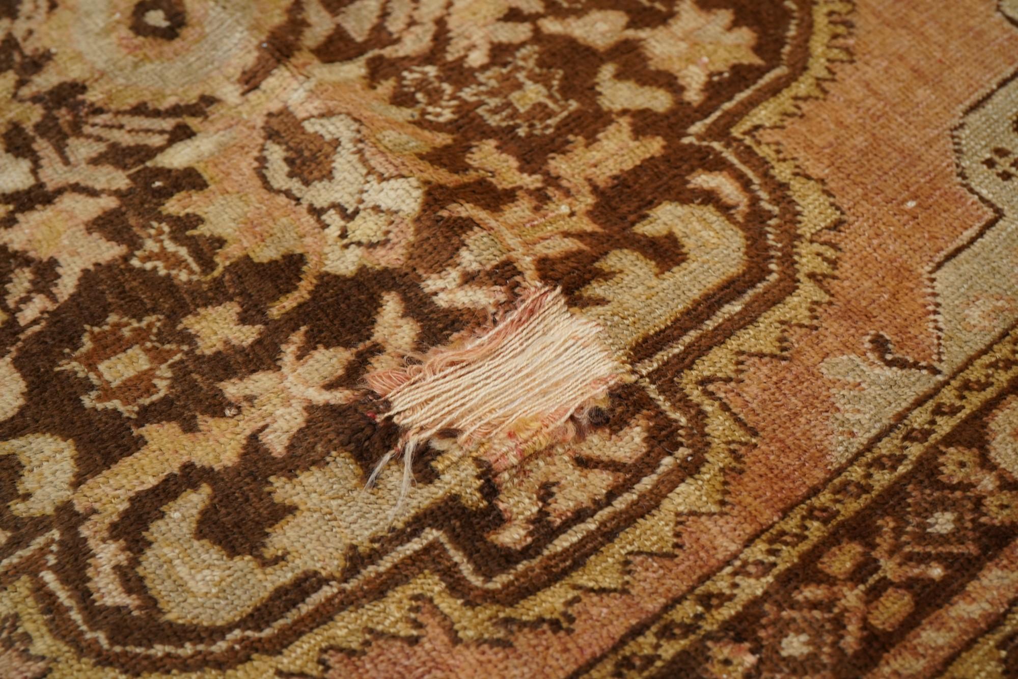 Vintage Turkish Rug 4'6'' x 6'5'' For Sale 4