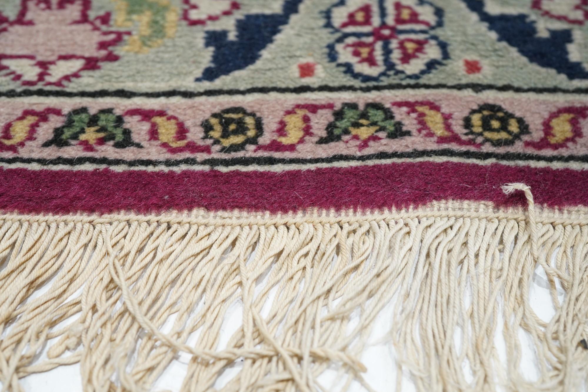 Türkischer Teppich im Vintage-Stil 5'10'' x 9' (Wolle) im Angebot