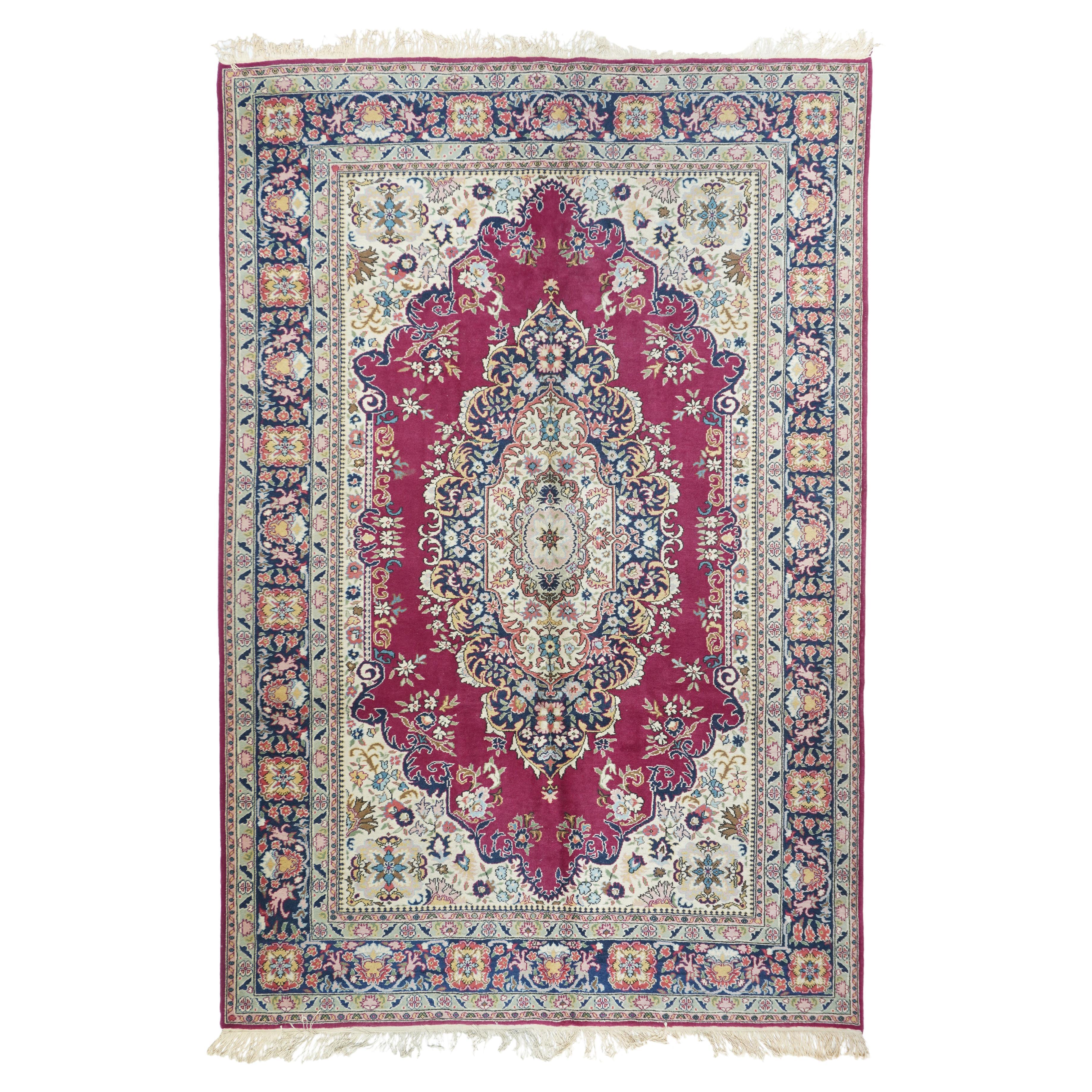 Türkischer Teppich im Vintage-Stil 5'10'' x 9' im Angebot