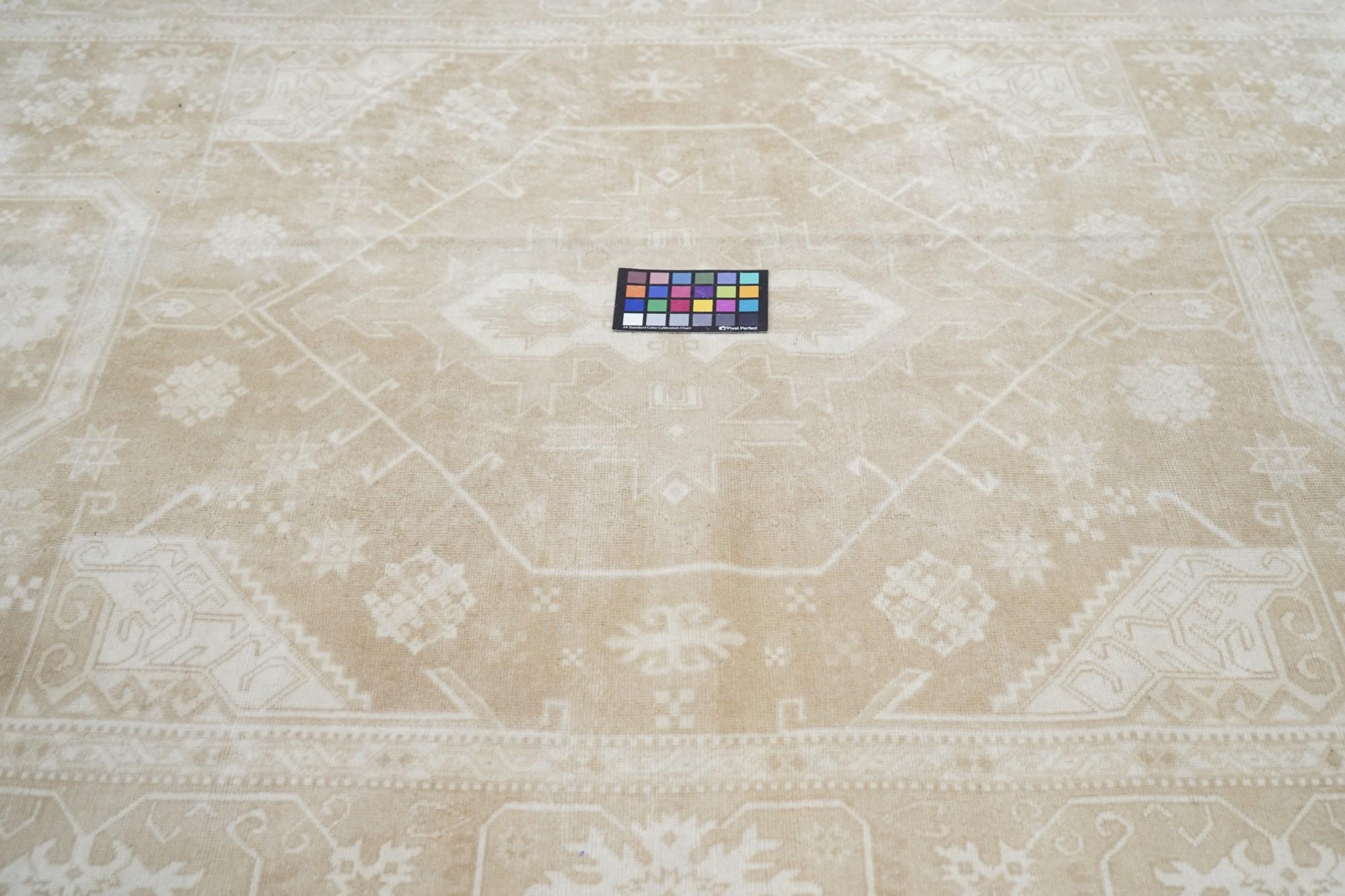 Wool Vintage Turkish Rug 5'3'' x 7'8'' For Sale