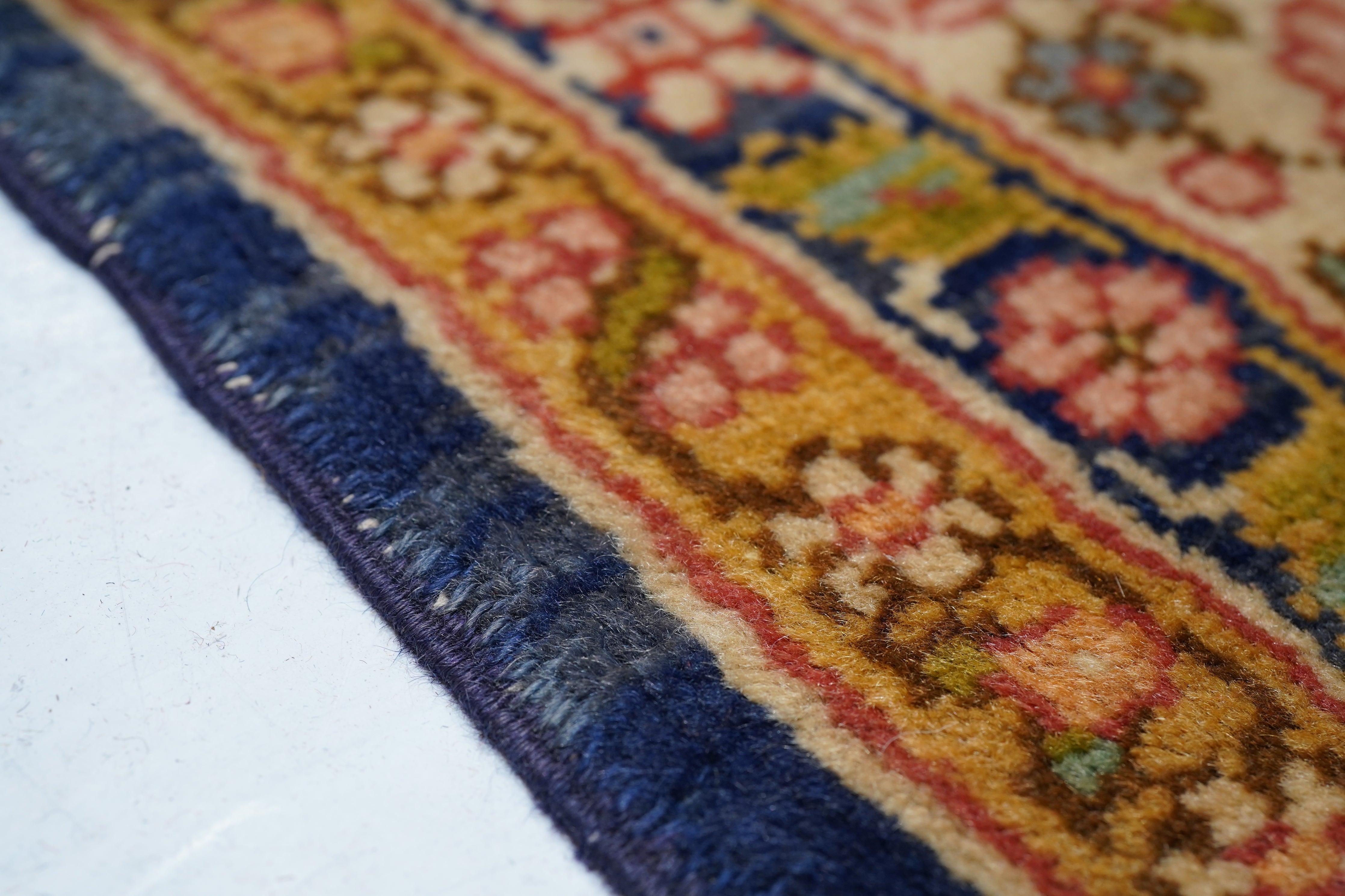 Wool Vintage Turkish Rug 5'3'' x 7'8'' For Sale