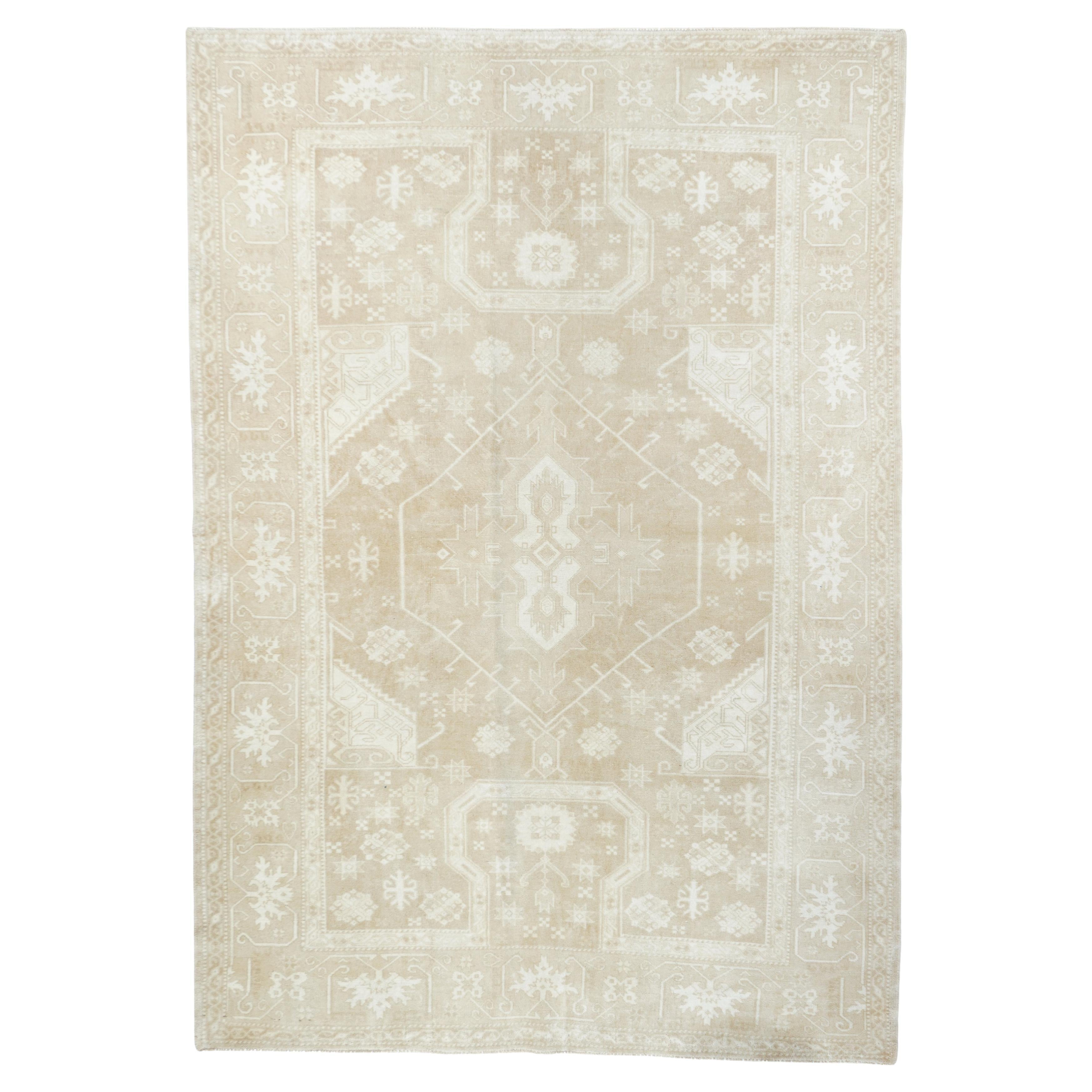 Vintage Turkish Rug 5'3'' x 7'8'' For Sale