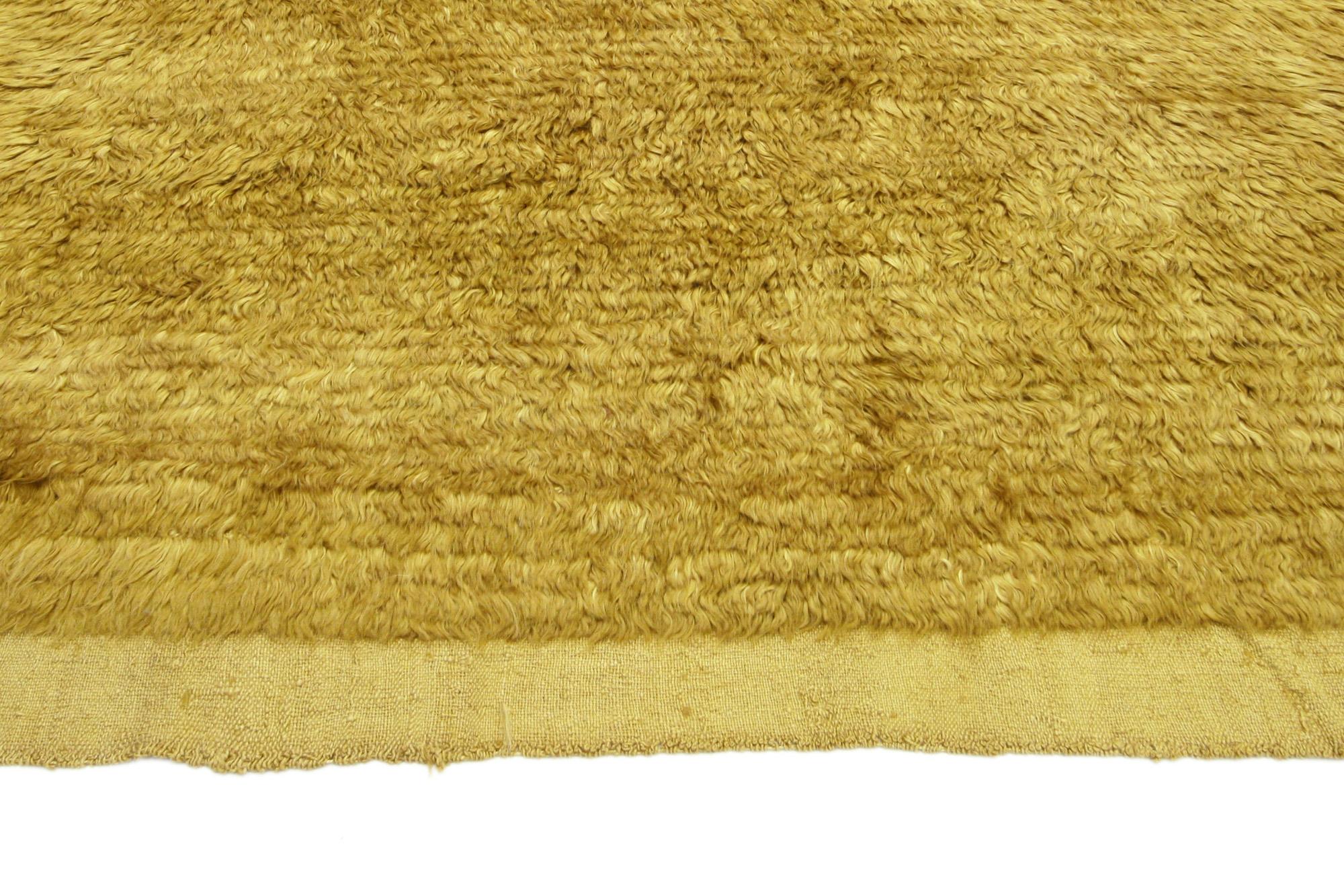 Turc Tapis turc Tulu Angora doré des années 1960 en vente
