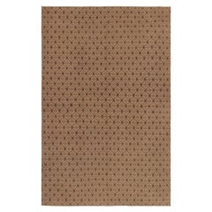 Vintage Turkish Rug, Beige and Cream with Diamond Geometric Pattern  Rug & Kilim