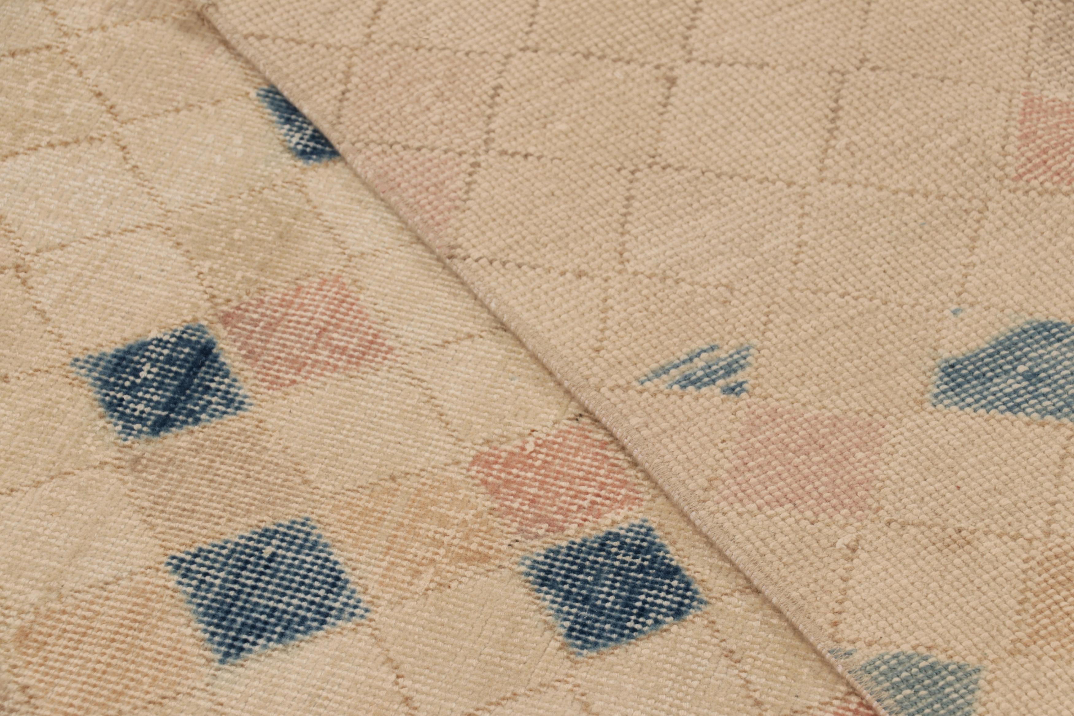 Türkischer Vintage-Teppich, Beige und Gold mit geometrischen Mustern - Rug & Kilim im Angebot 2