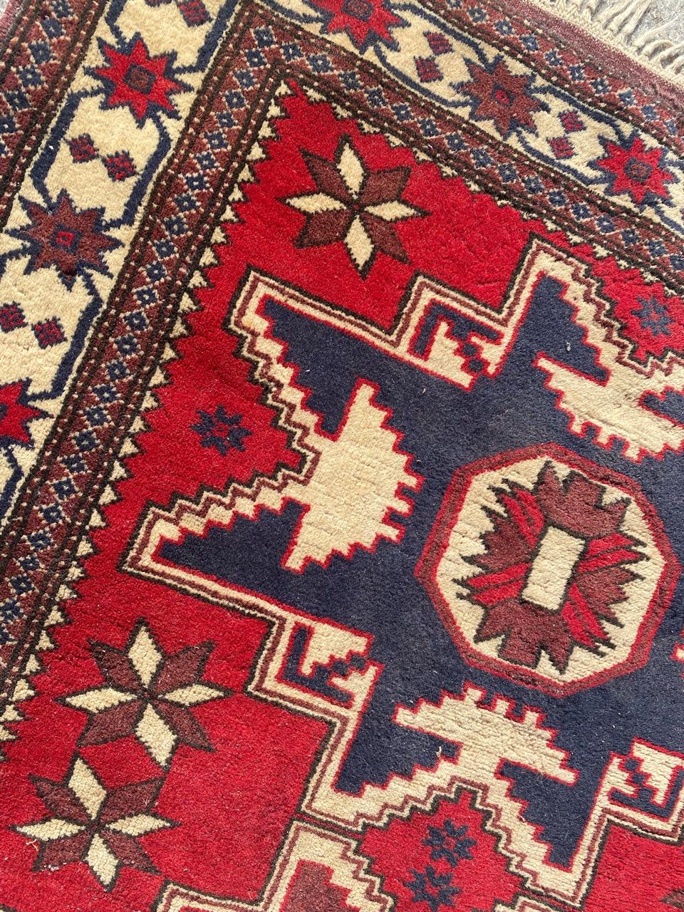 Bobyrug’s nice Vintage Turkish Rug For Sale 4