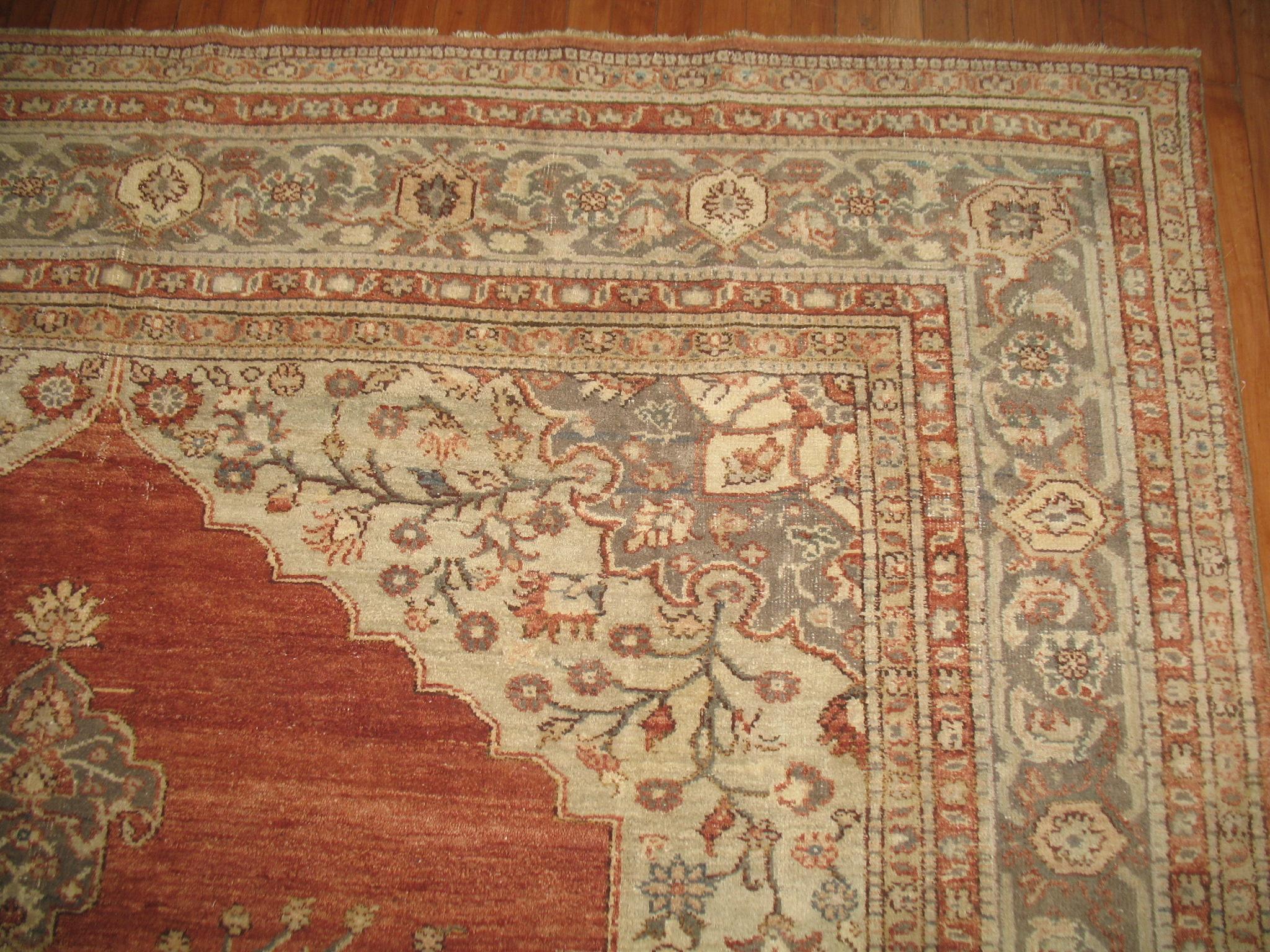 Zabihi Collection Raumgröße Vintage Türkischer Teppich (Adirondack) im Angebot