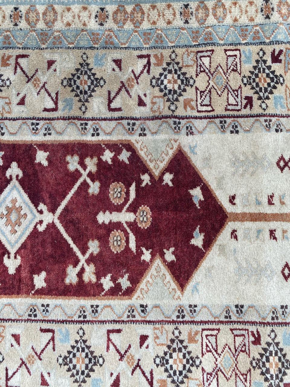 Hand-Knotted Vintage Turkish Rug For Sale