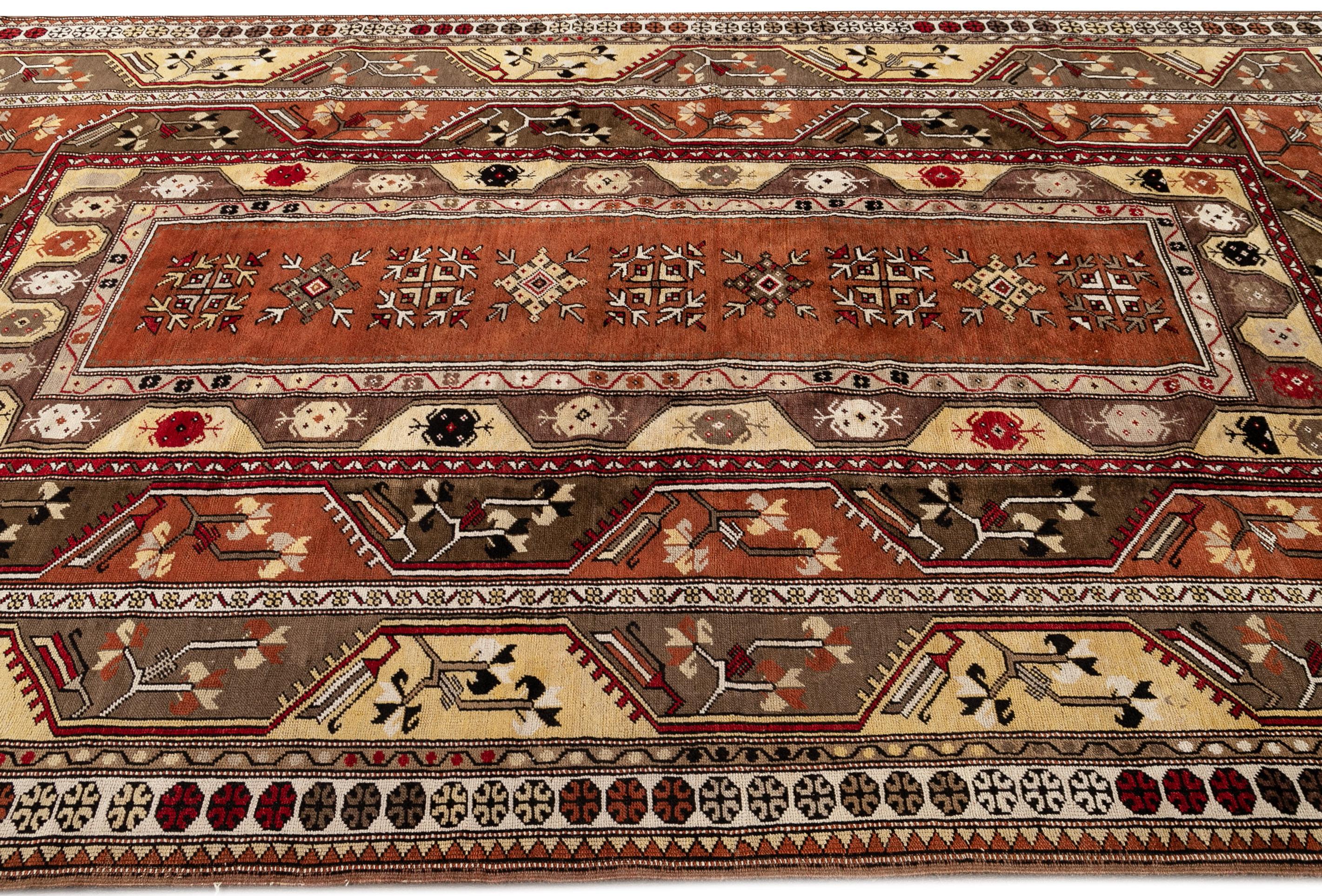 Türkischer Teppich, Vintage (Wolle) im Angebot