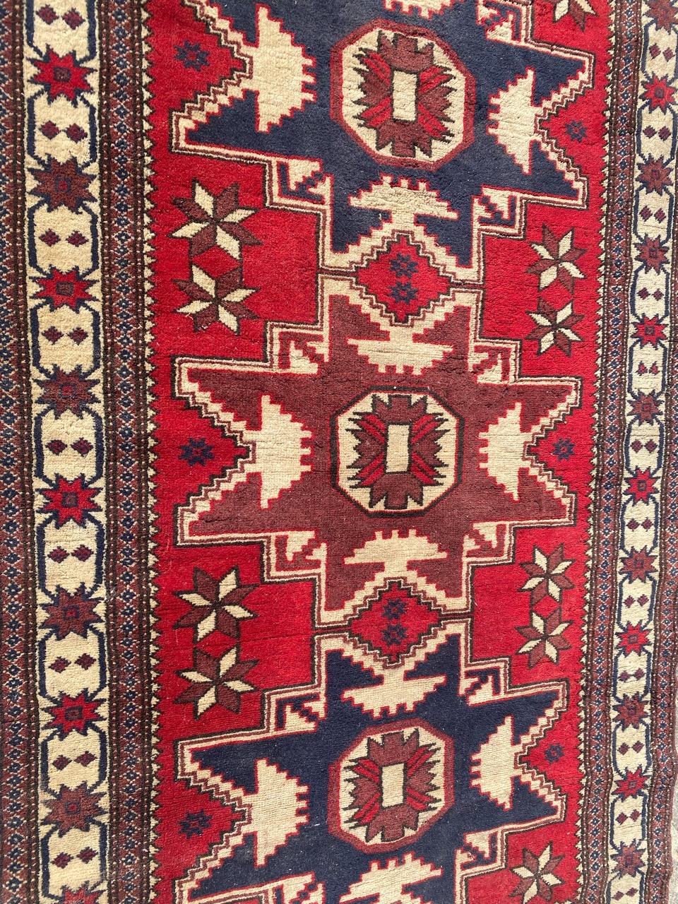Bobyrug’s nice Vintage Turkish Rug For Sale 2