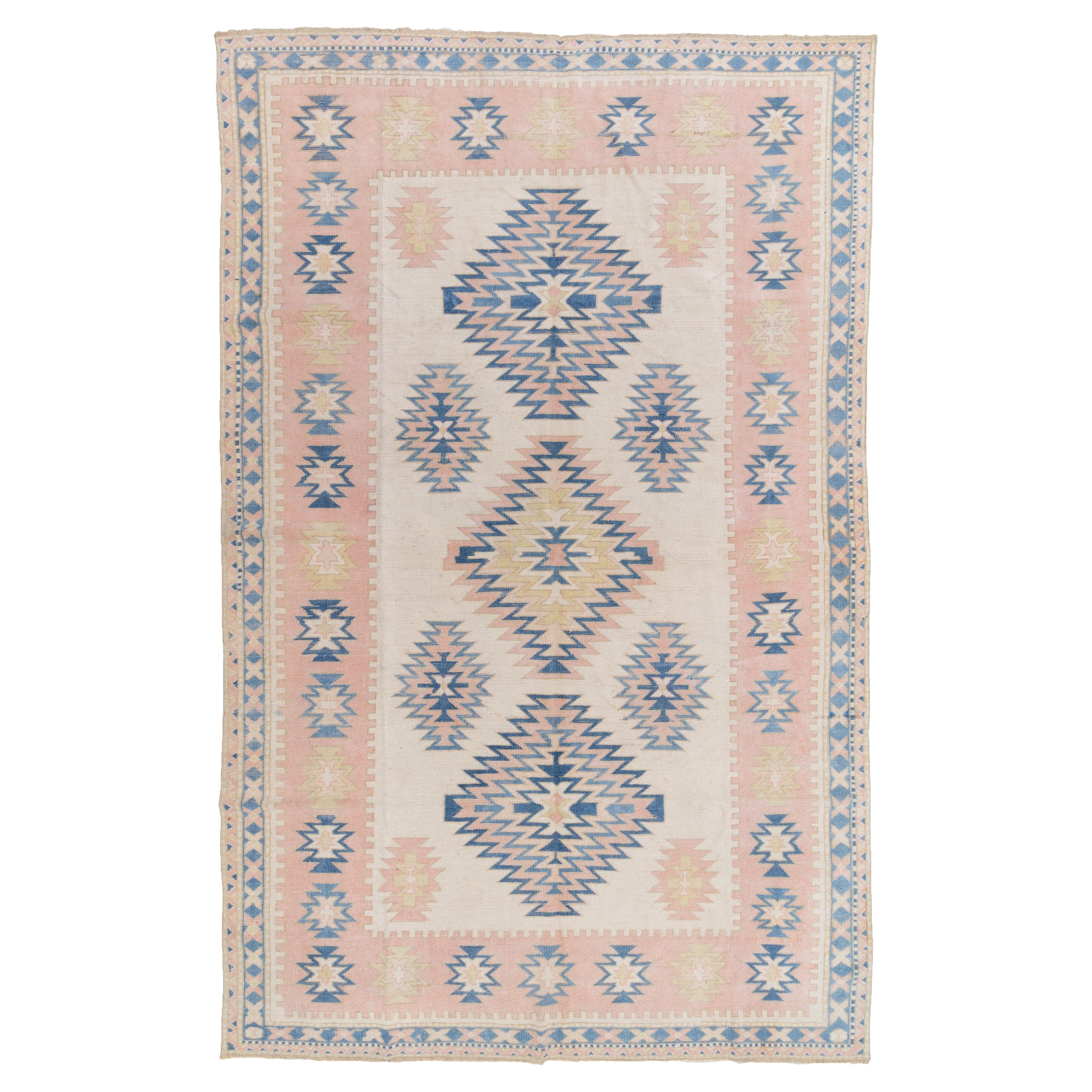 Vintage Turkish Rug For Sale at 1stDibs