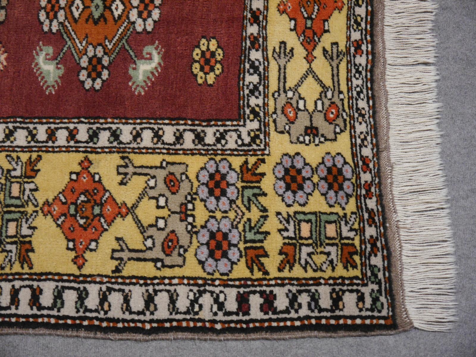 20th Century Vintage Turkish Rug Hand-Knotted For Sale