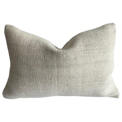 Vintage Turkish Rug Hemp Soft Textured Pillow