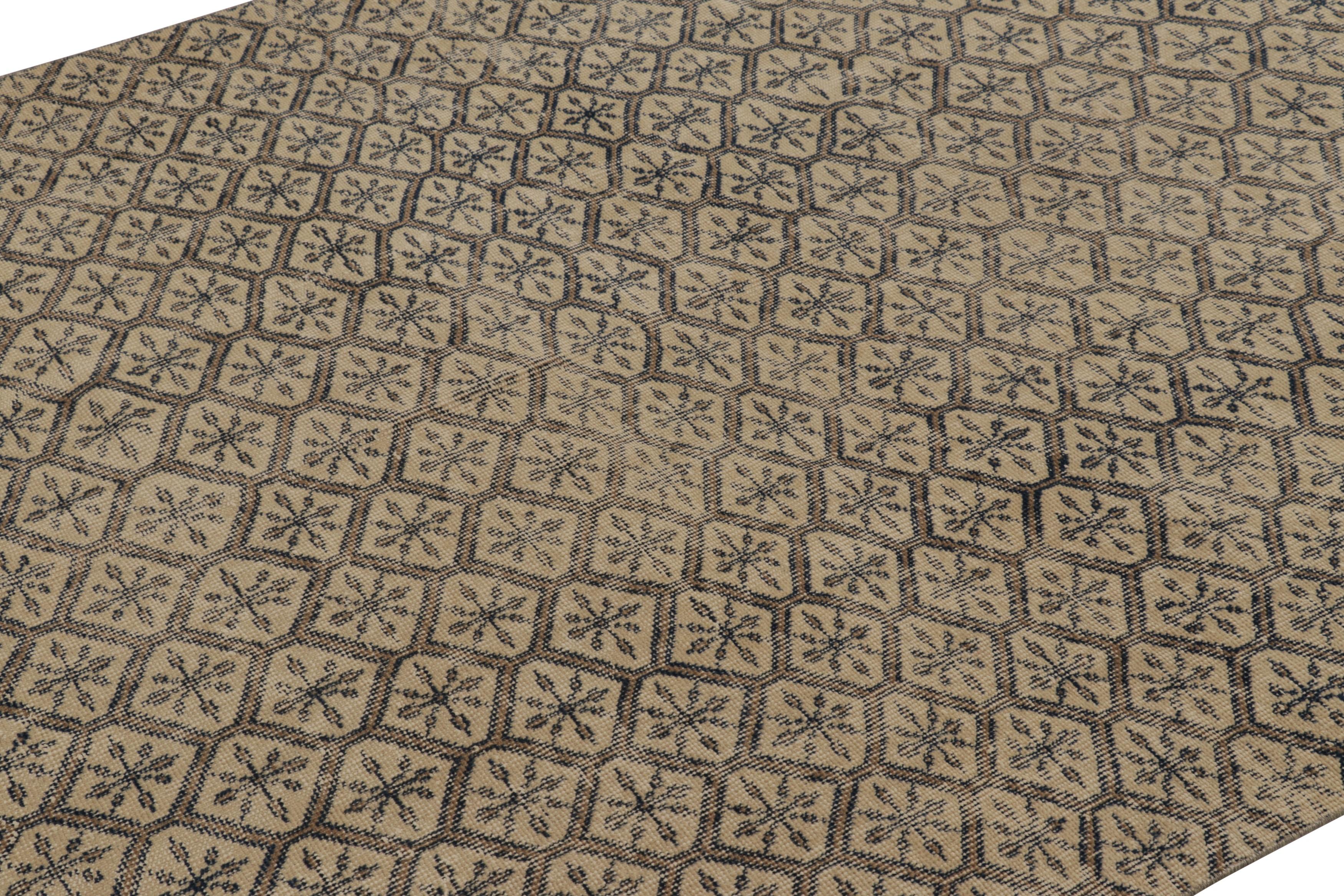Made with hand-knotted wool circa 1950-1960, this 6x8 vintage Turkish rug of all over diamond geometric design is an exciting new addition to the Rug & Kilim’s collection of eclectic mid-century rugs.

On the Design:

Admirers of the craft will