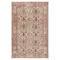 Vintage Turkish Rug in Beige with Colorful Geometric Patterns, from Rug & Kilim