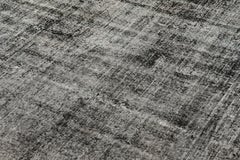 Vintage Turkish Rug in Black & White Distressed Pattern, from Rug & Kilim