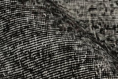 Vintage Turkish Rug in Black & White Distressed Pattern, from Rug & Kilim