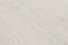 Vintage Turkish Rug in Blue and White with Geometric Patterns, from Rug & Kilim