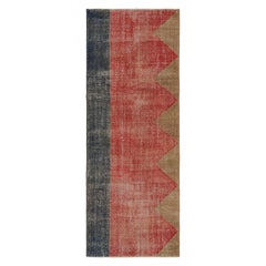 Vintage Turkish Rug in Brick Red, with Geometric Patterns, from Rug & Kilim