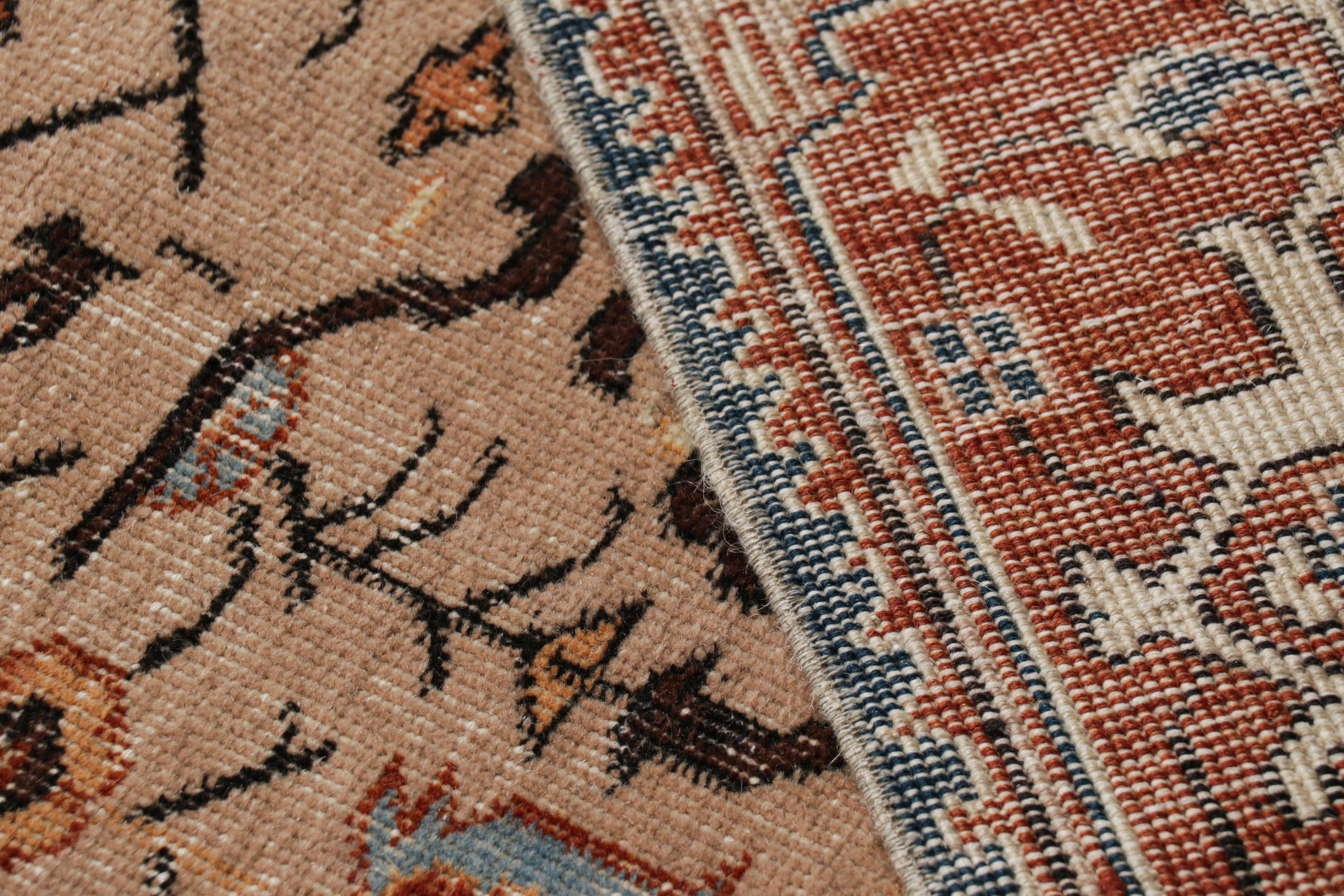 Türkischer Vintage-Teppich in Brown mit bunten geometrischen Mustern, von Rug & Kilim im Angebot 2
