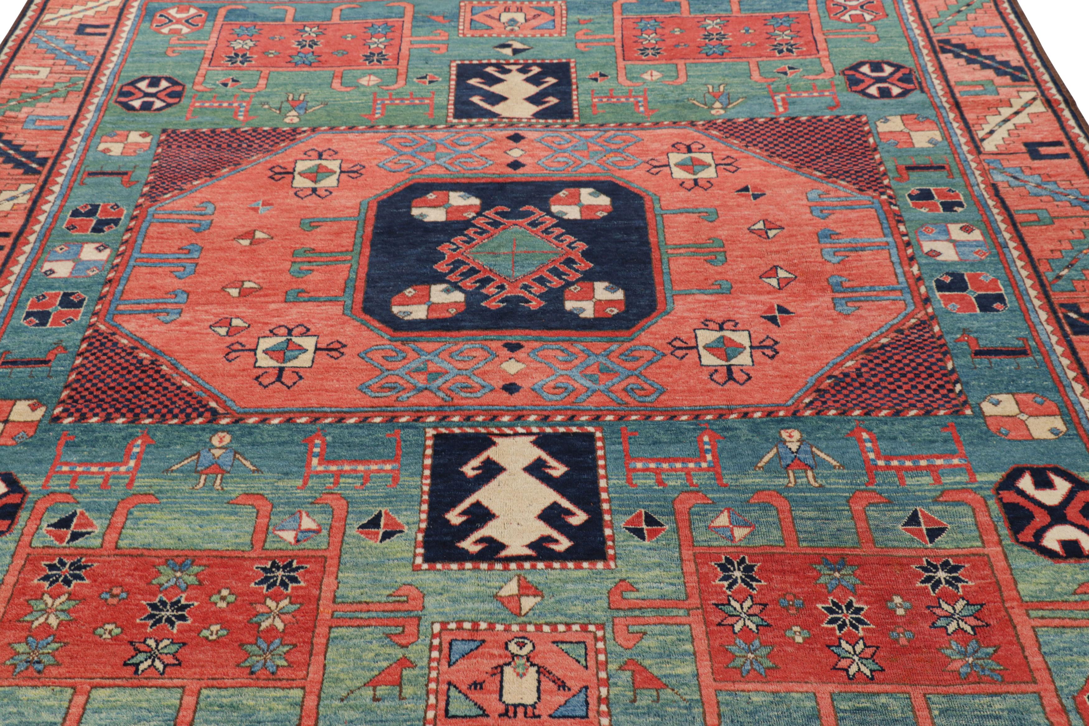 Hand-knotted in wool and originating from Turkey circa 1950-60, this 7x9 vintage rug is the newest addition to the coveted Vintage collection by Rug & Kilim.

On the Design: 

Admirers of Turkish weaving traditions will appreciate this vintage