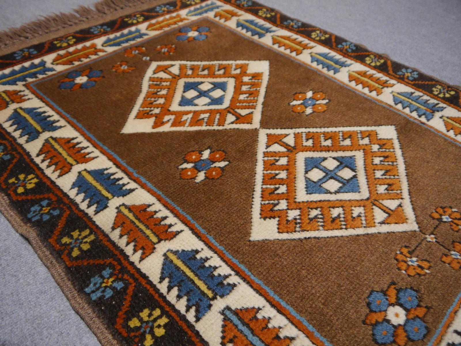 Vintage Turkish Rug Kazak Style In Good Condition In Lohr, Bavaria, DE