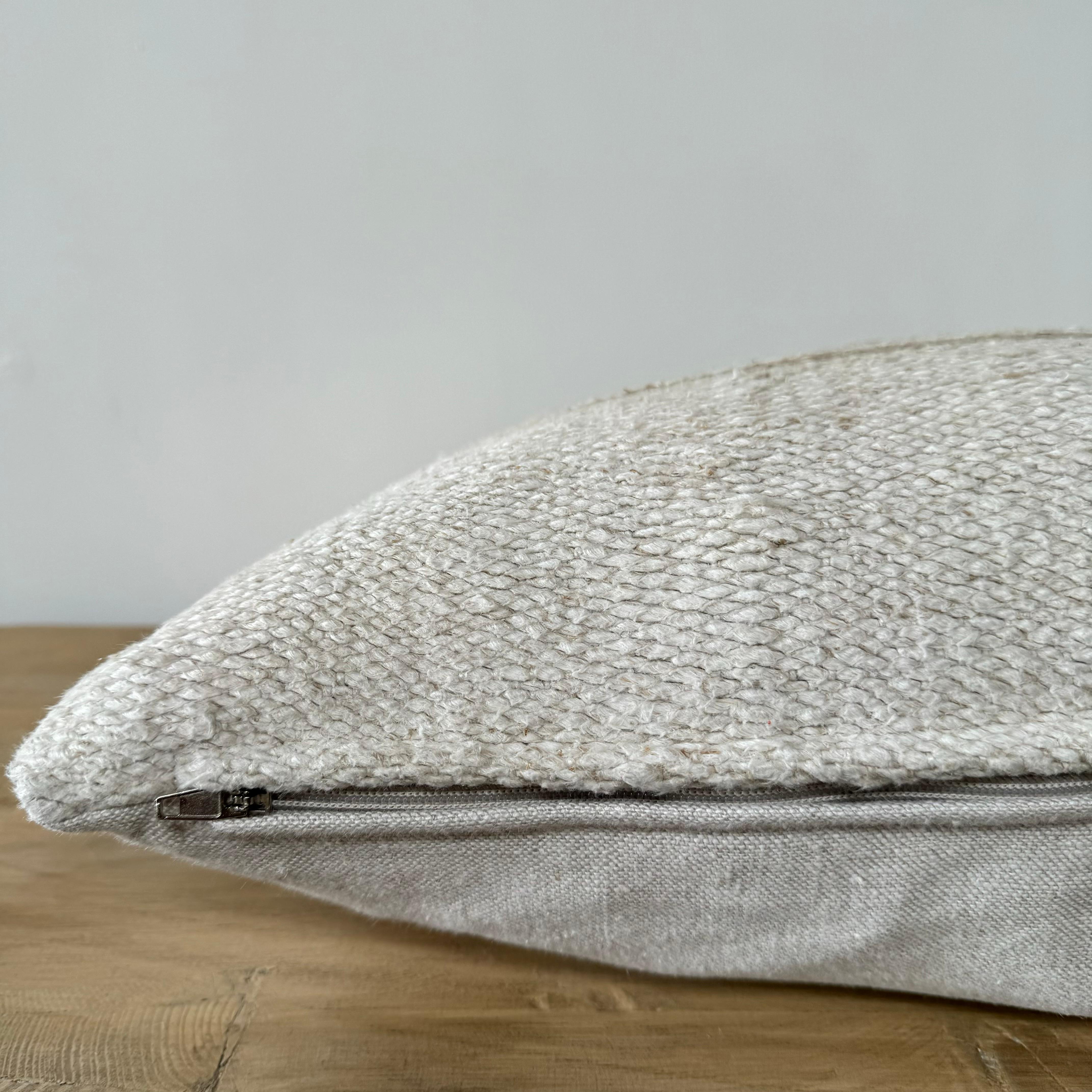 Vintage Turkish Rug Lumbar Pillow with Down Insert 1