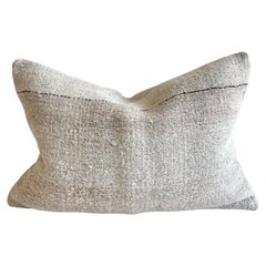 Vintage Turkish Rug Lumbar Pillow with Down Insert