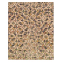 Tapis turc vintage, Mosaic-Inspired Multicolor Geometric Design - Rug 
Kilim