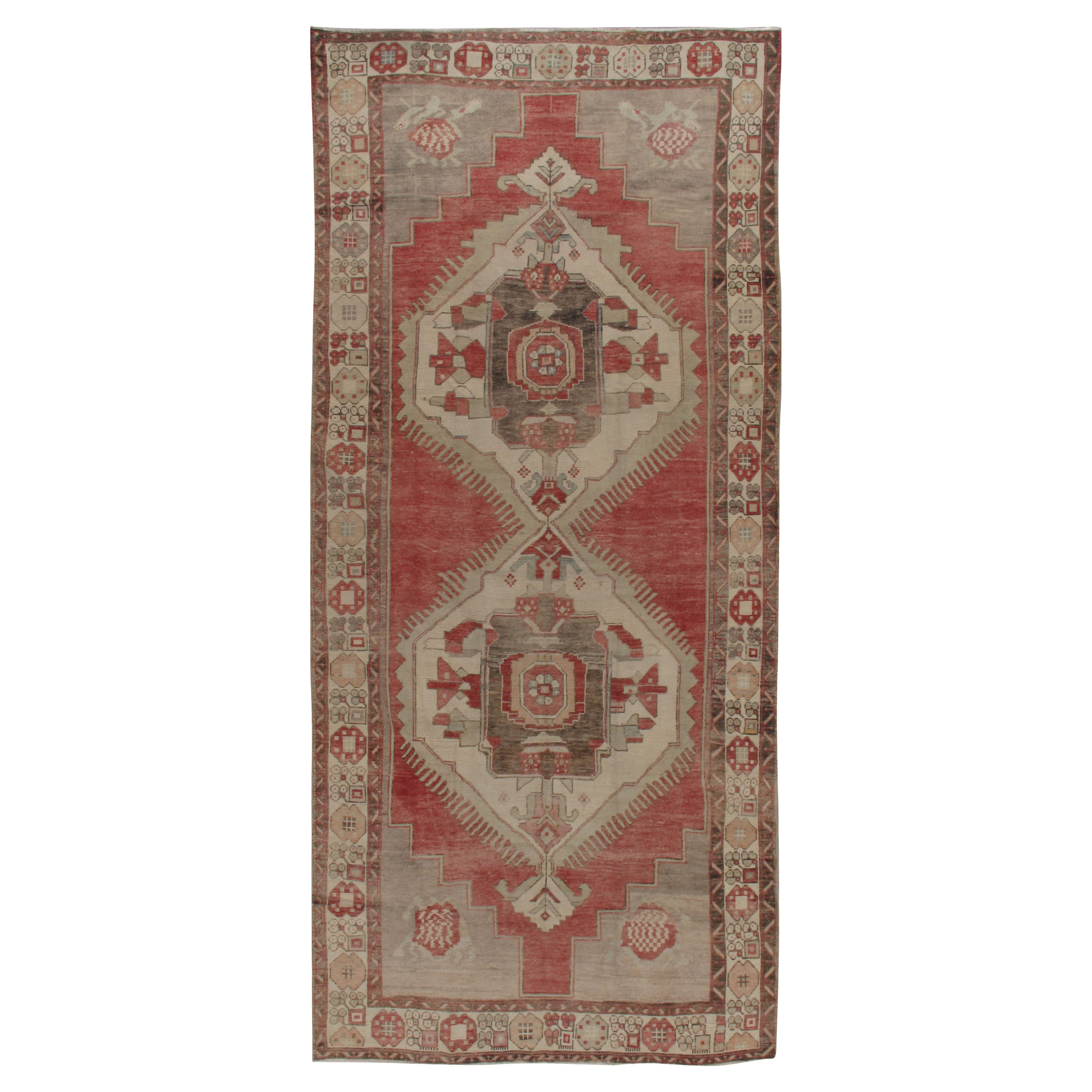 21st Century Antique Turkish Oushak Long Wool Rug For Sale at 1stDibs