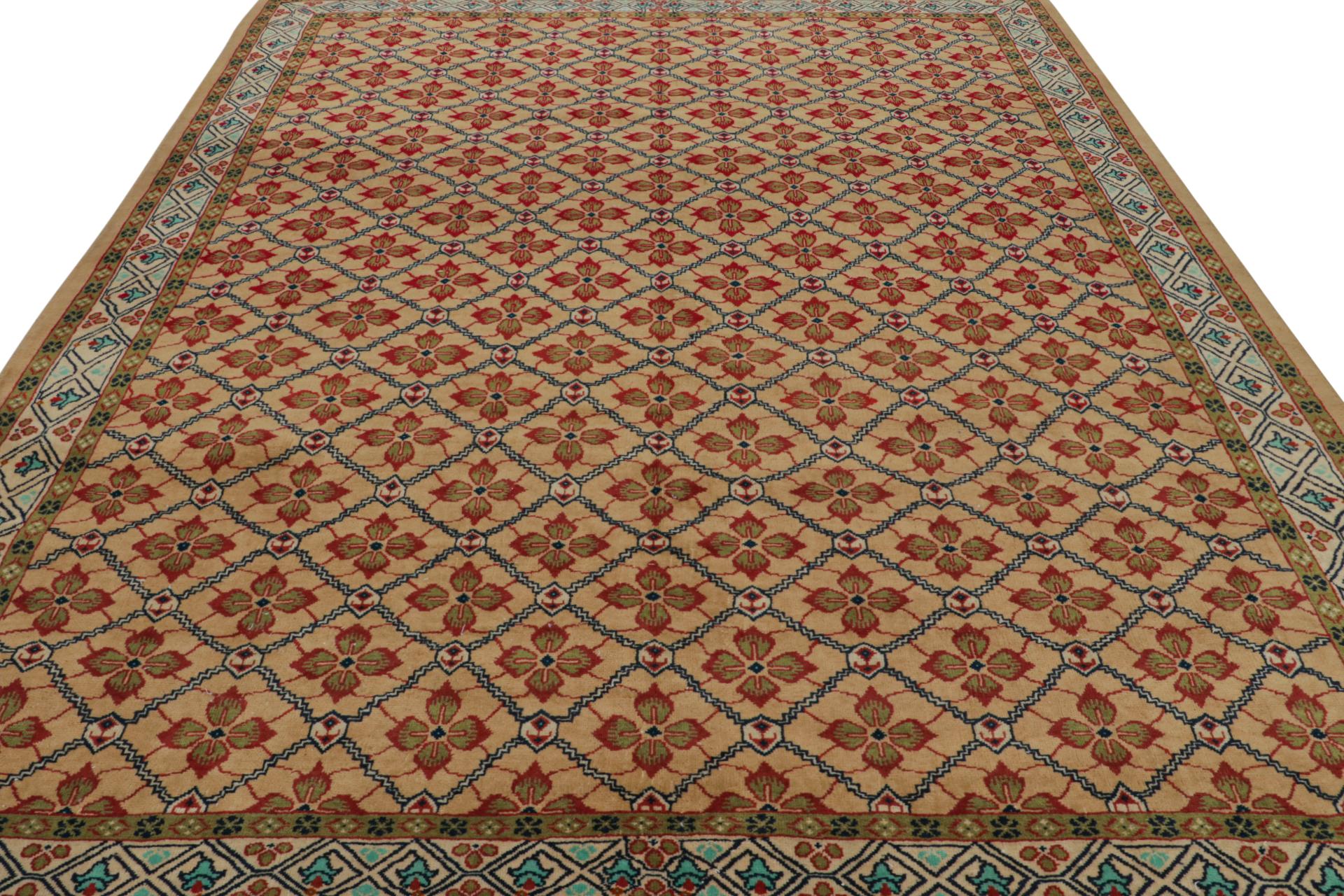 Türkischer Vintage-Teppich mit geometrischen Mustern, von Rug & Kilim (Handgeknüpft) im Angebot