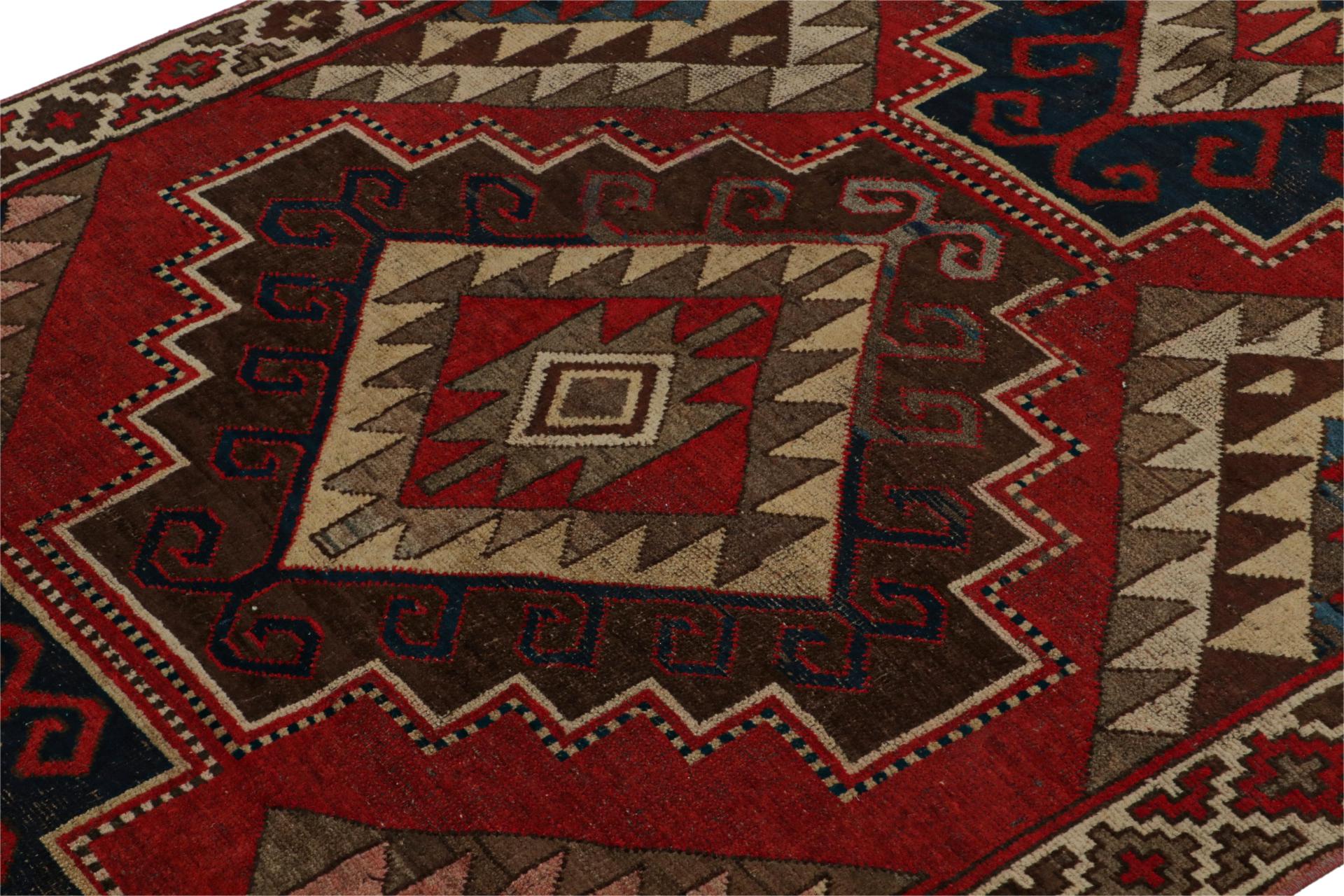 Hand-Knotted Vintage Turkish Rug, with All-Over Geometric Patterns, from Rug & Kilim For Sale