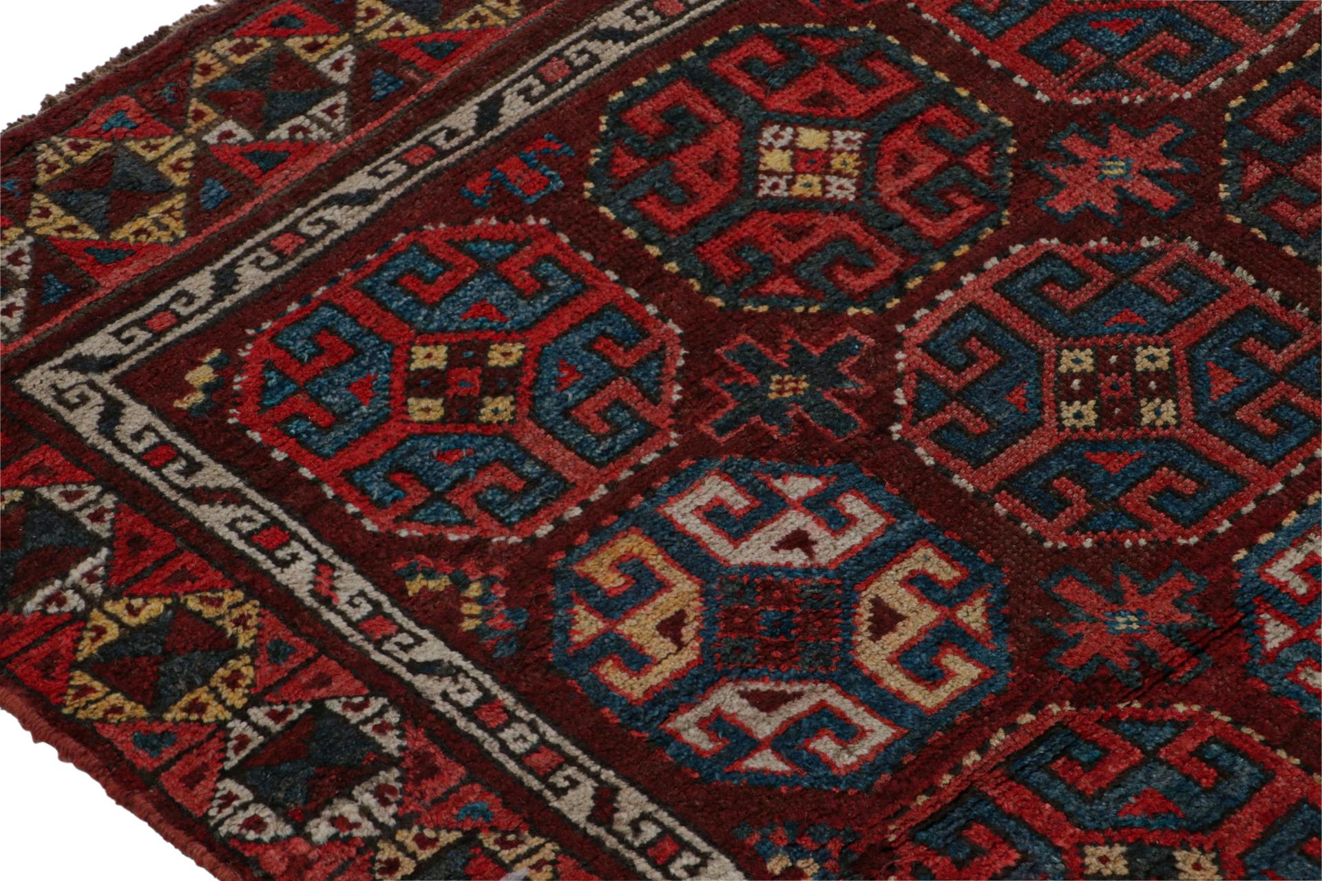 Late 20th Century Vintage Turkish Rug, with All-Over Geometric Patterns, from Rug & Kilim For Sale