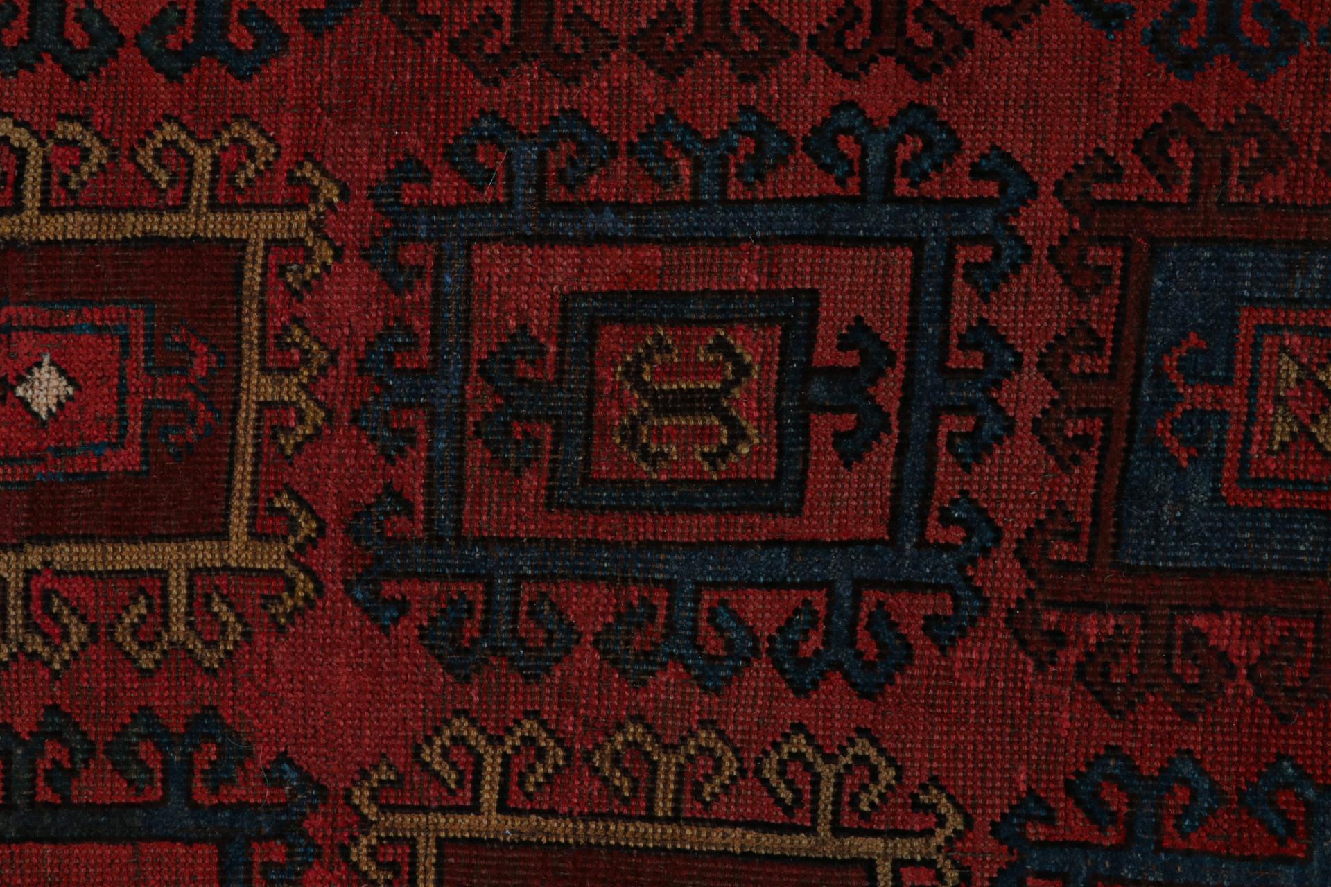 Wool Vintage Turkish Rug, with All-Over Geometric Patterns, from Rug & Kilim For Sale